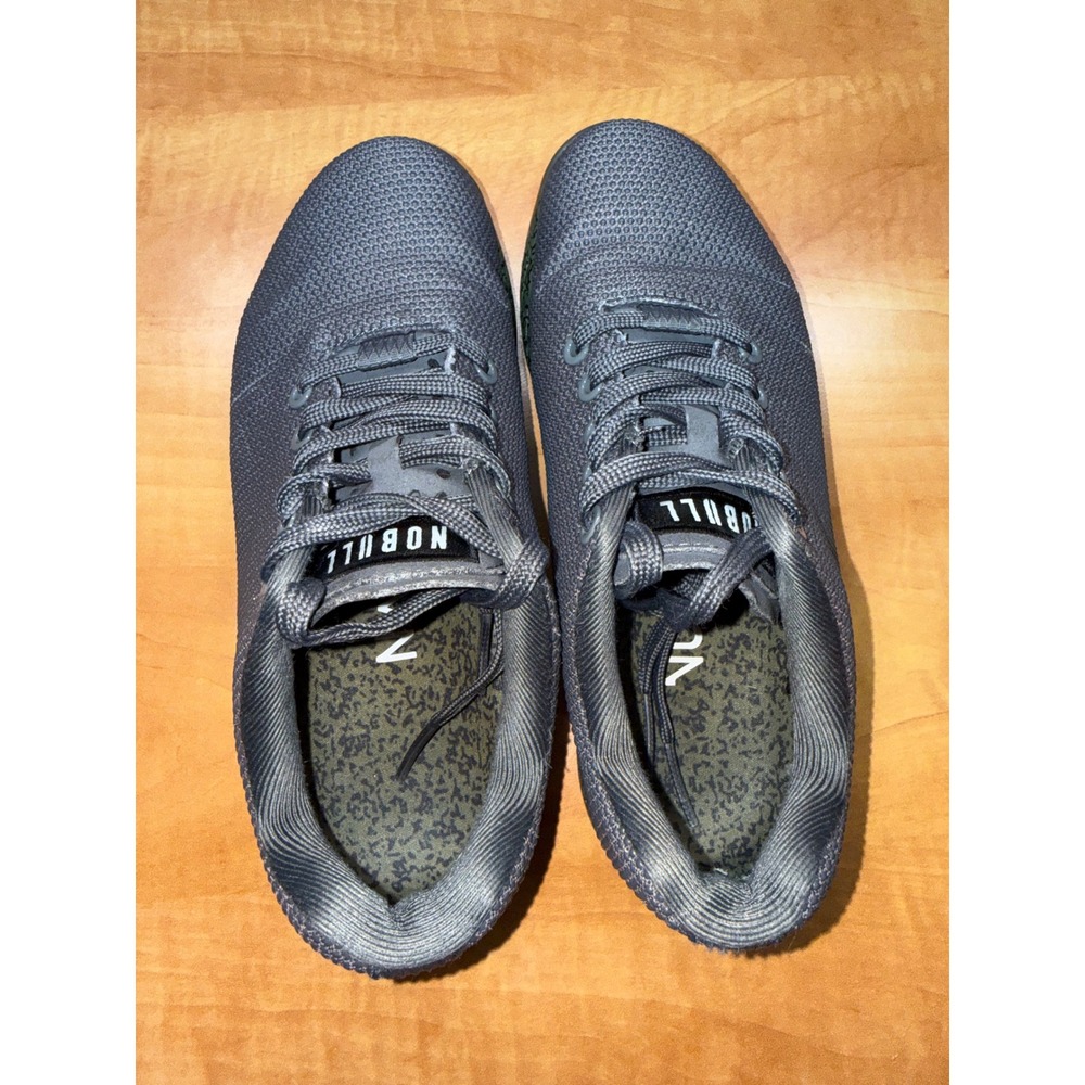 NOBULL SuperFabric Trainer Grey Olive Marble CrossFit Shoes Mens 4.5 Womens 6 - Picture 4 of 8